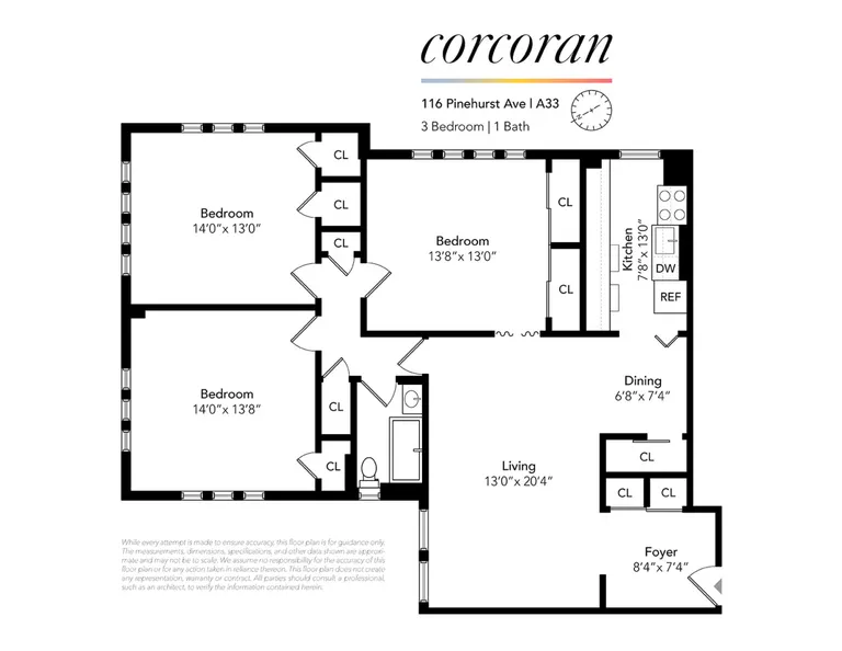 116 PINEHURST AVENUE, A33 | floorplan | View 8