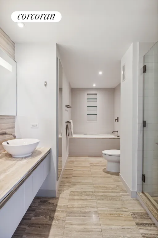 New York City Real Estate | View 322 West 57th Street, 50F | Primary Bathroom | View 4