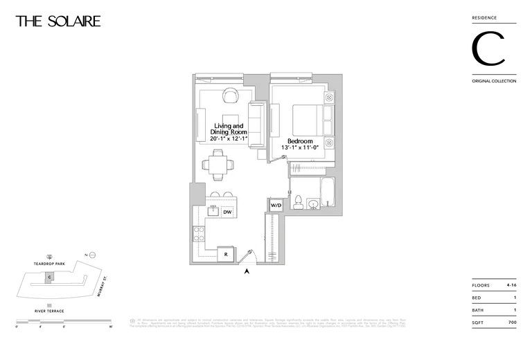 20 River Terrace, 11C | floorplan | View 6