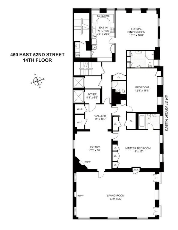 450 East 52Nd Street, 14 | floorplan | View 9
