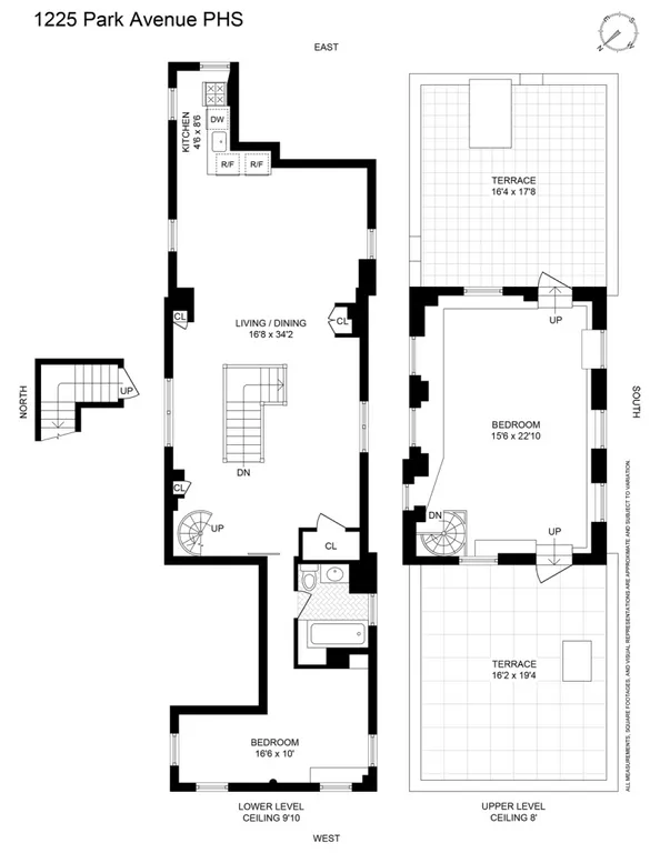 1225 Park Avenue, PHS | floorplan | View 6