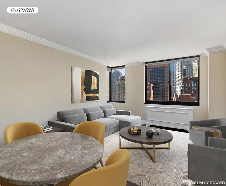 New York City Real Estate | View 377 Rector Place, 19C | 2 Beds, 1 Bath | View 1