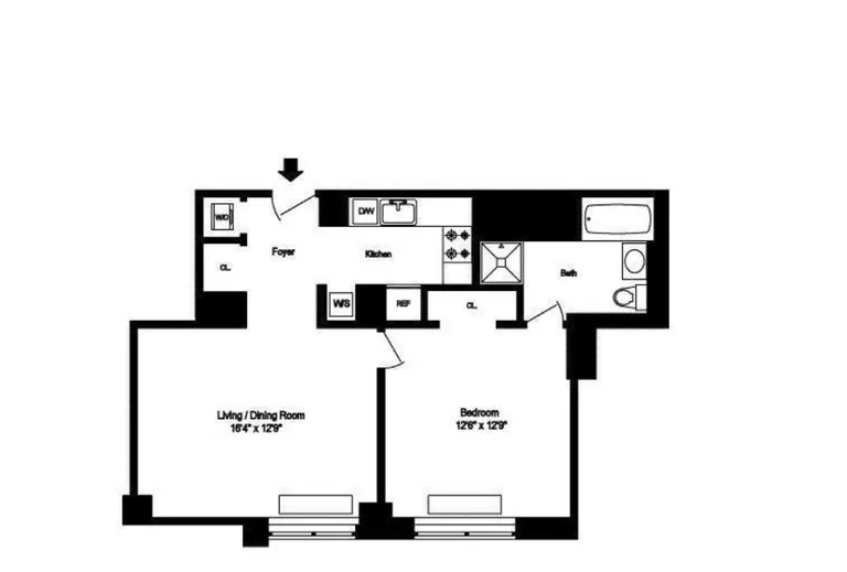 100 West 58th Street, 5H | floorplan | View 11