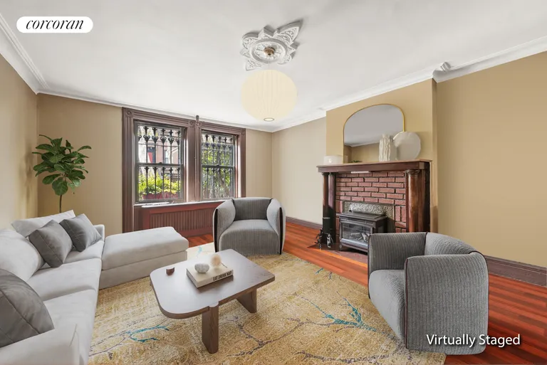 New York City Real Estate | View 457 54th Street | Garden Level Living Room | View 4