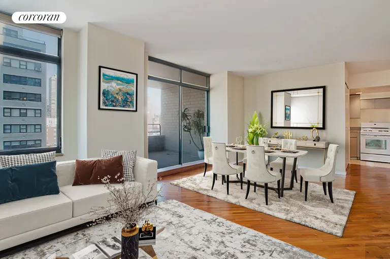 New York City Real Estate | View 400 East 70th Street, 1202 | Living Room | View 2