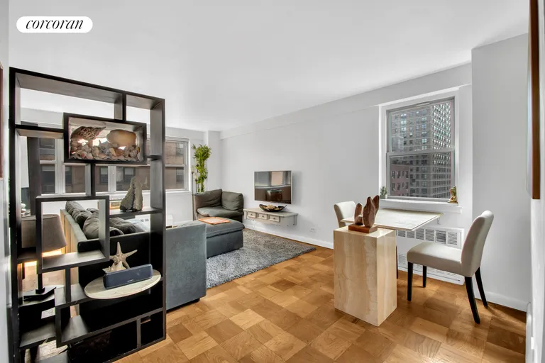 New York City Real Estate | View 340 East 80th Street, 18A | foyer to living room side view | View 5