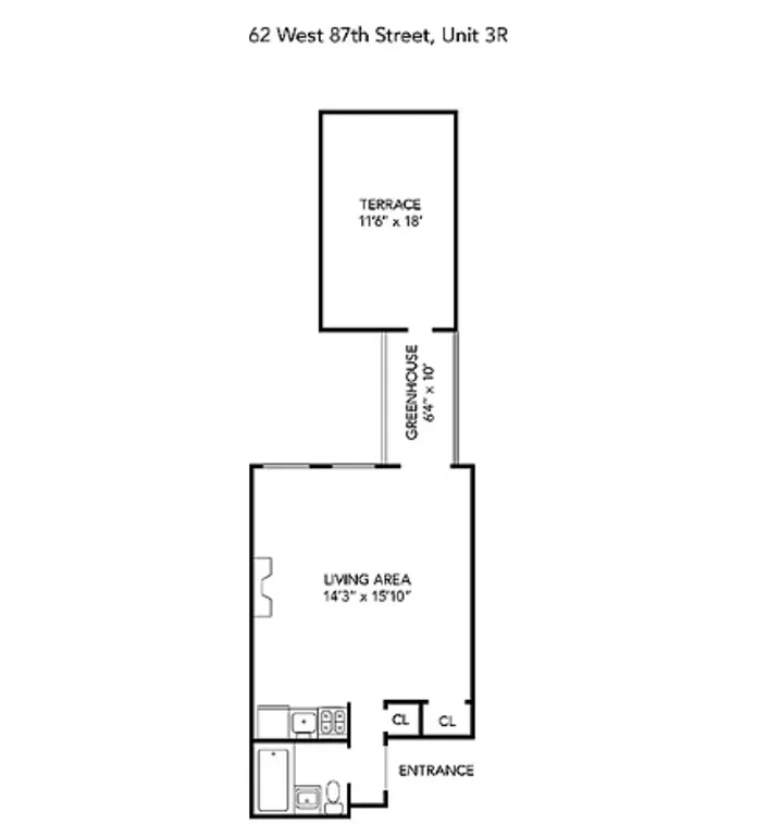 62 West 87th Street, 3R | floorplan | View 5