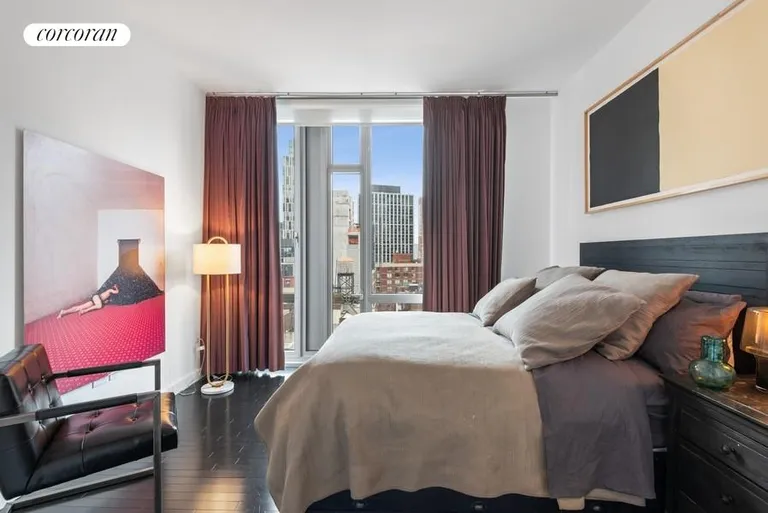 New York City Real Estate | View 85 West Broadway, 11S | Gorgeous Primary Bedroom | View 5