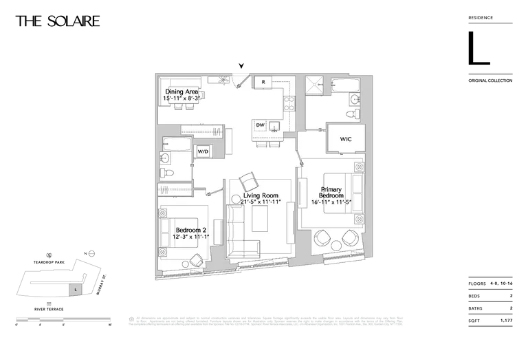 20 River Terrace, 7L | floorplan | View 9