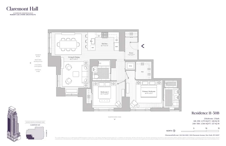 100 Claremont Avenue, 25B | floorplan | View 22