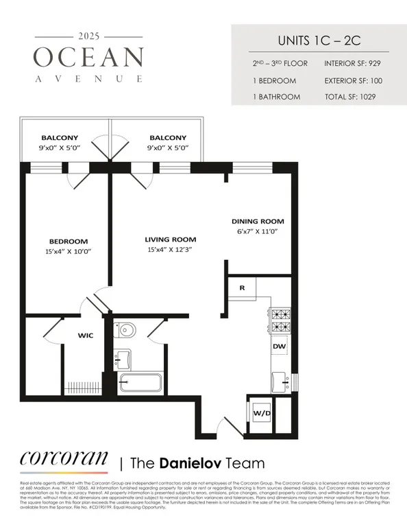 2025 Ocean Avenue, 1C | floorplan | View 9
