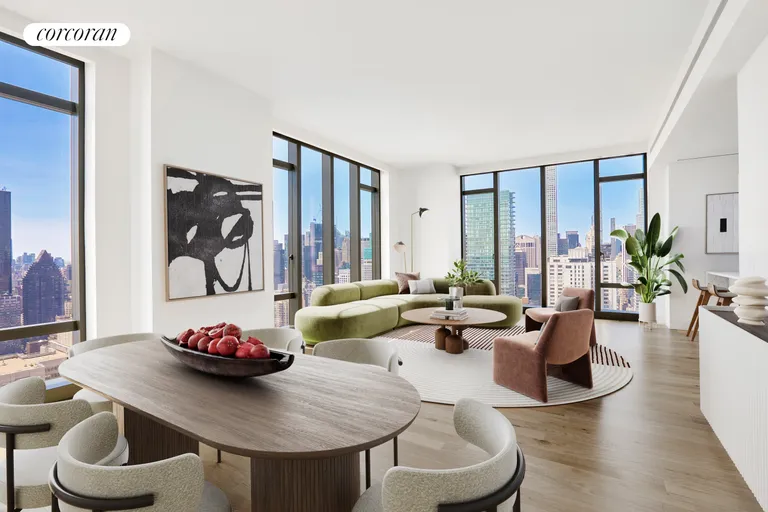 New York City Real Estate | View 430 East 58th Street, 57B | 3 Beds, 3 Baths | View 1