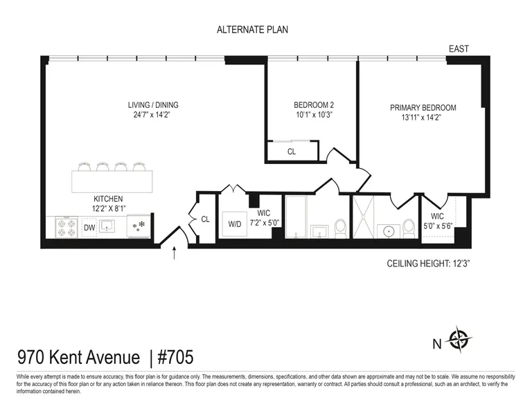 970 Kent Avenue, 705 | floorplan | View 11