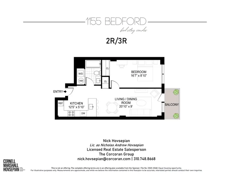 1155 Bedford Avenue, 2R | floorplan | View 8