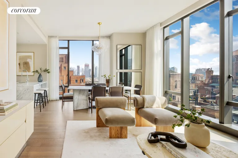 New York City Real Estate | View 430 East 58th Street, 30A | Living Room | View 2