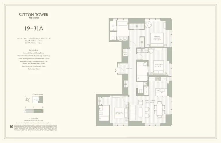 430 East 58th Street, 30A | floorplan | View 12