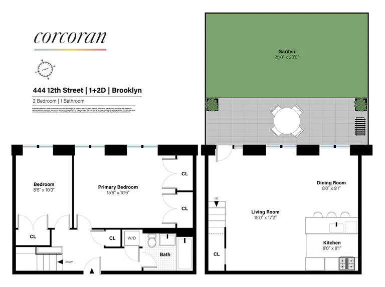 444 12th Street, 1D/2D | floorplan | View 16