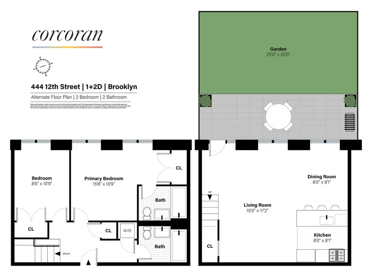 444 12th Street, 1D/2D | floorplan | View 17