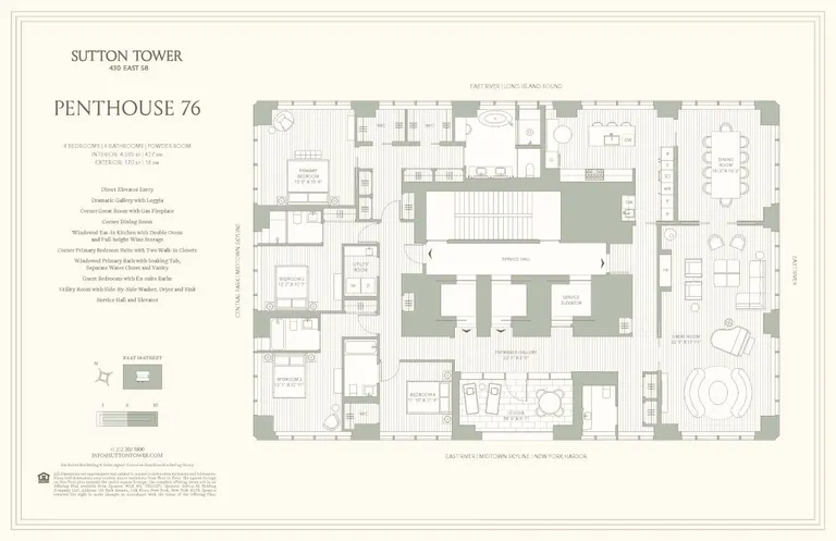 430 East 58th Street, PH76 | floorplan | View 11