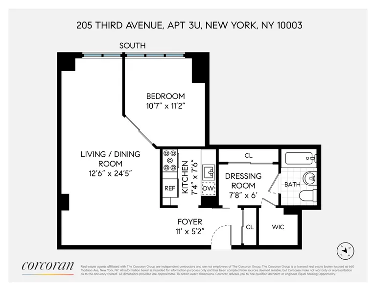 205 Third Avenue, 3U | floorplan | View 11