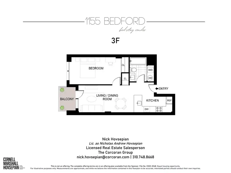 1155 Bedford Avenue, 3F | floorplan | View 8