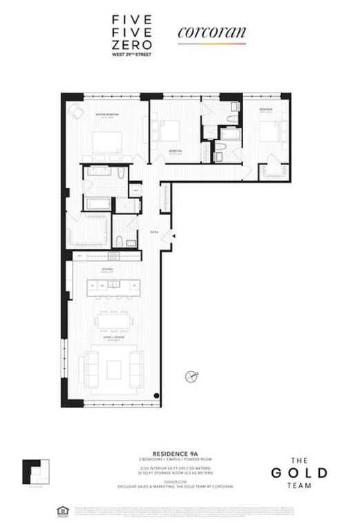 550 West 29th Street, 9FLA | floorplan | View 11