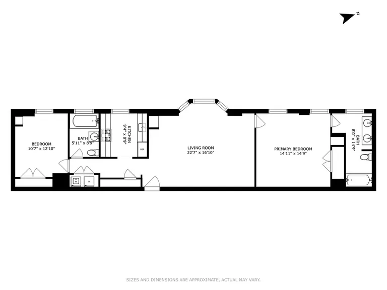 1 Central Park South, 910 | floorplan | View 9