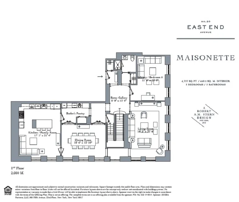 20 East End Avenue, MAISONETTE | floorplan | View 14