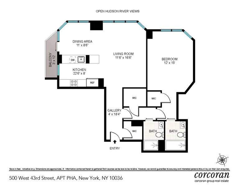 500 West 43rd Street, 41A | floorplan | View 17