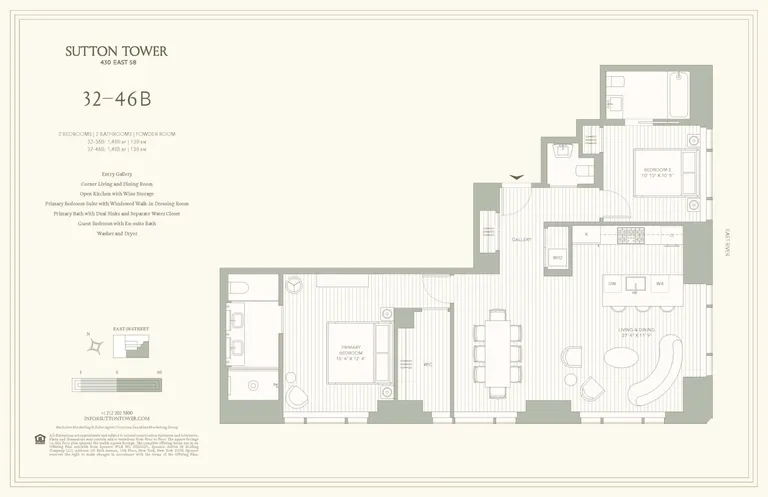 430 East 58th Street, 43B | floorplan | View 12