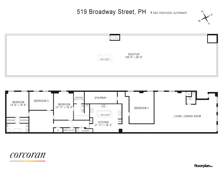 519 Broadway, PENTHOUSE | floorplan | View 25