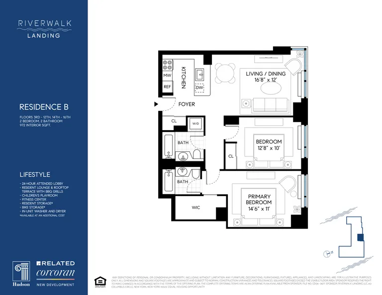 425 Main Street, 12B | floorplan | View 15