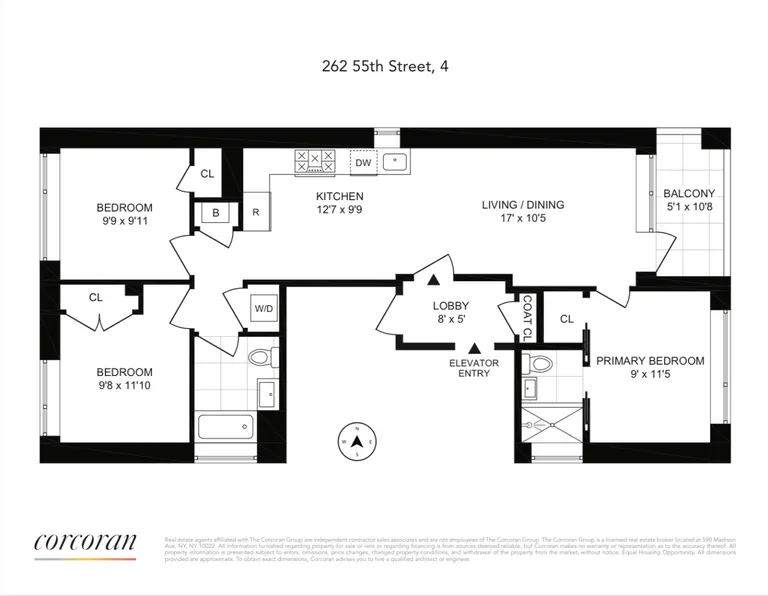 262 55th Street, 4 | floorplan | View 12