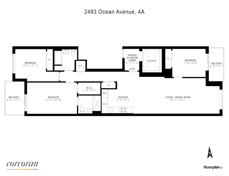 2493 Ocean Avenue, 4A | floorplan | View 15