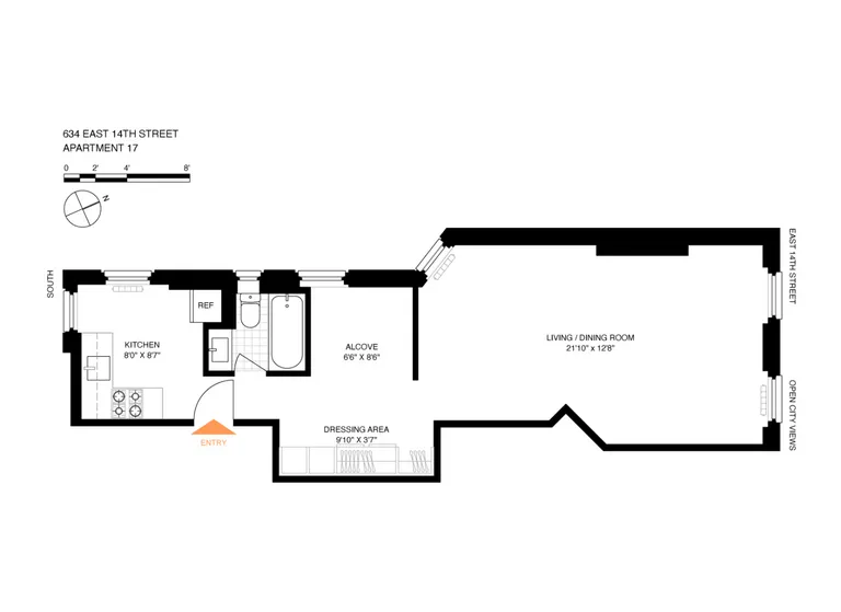 634 East 14th Street, 17 | floorplan | View 6