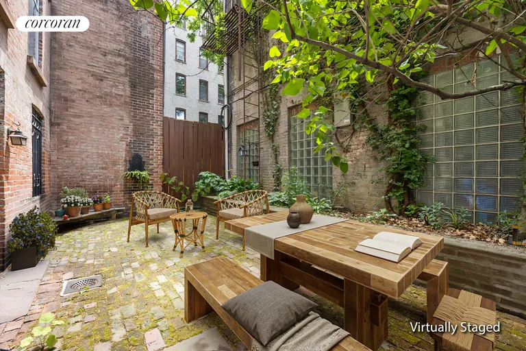 New York City Real Estate | View 138 State Street | Patio Staged | View 16