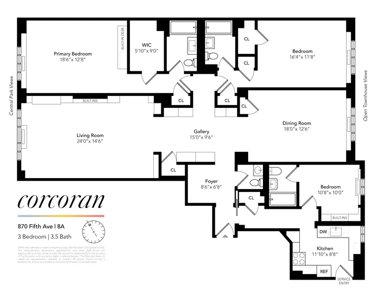 870 Fifth Avenue, 8A | floorplan | View 19