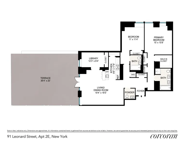 91 Leonard Street, 2E | floorplan | View 10