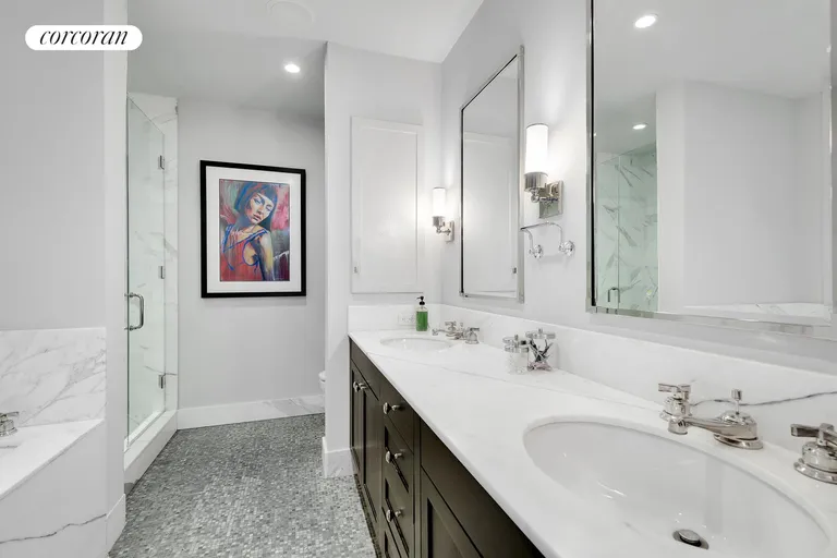 New York City Real Estate | View 130 West 30th Street, 18A | Primary Full Bath | View 21