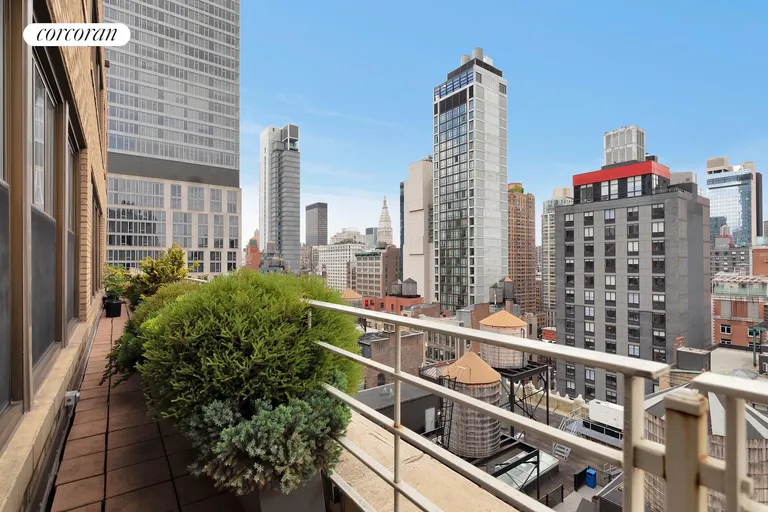 New York City Real Estate | View 130 West 30th Street, 18A | South Terrace | View 26
