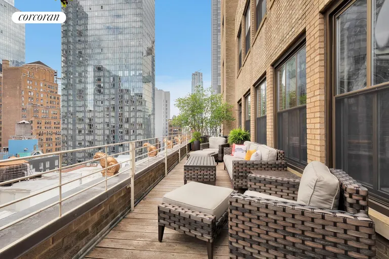 New York City Real Estate | View 130 West 30th Street, 18A | North Terrace | View 25