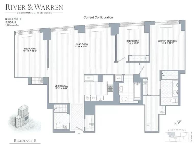 212 Warren Street, 8E | floorplan | View 17