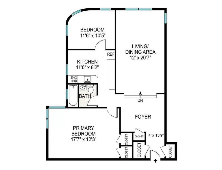 1615 Avenue I, 206A | floorplan | View 10