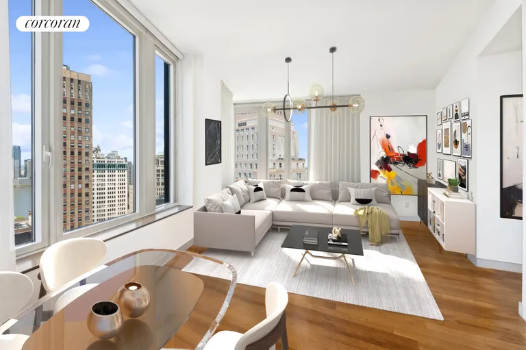 New York City Real Estate | View 15 William Street, 42I | 2 Beds, 2 Baths | View 1