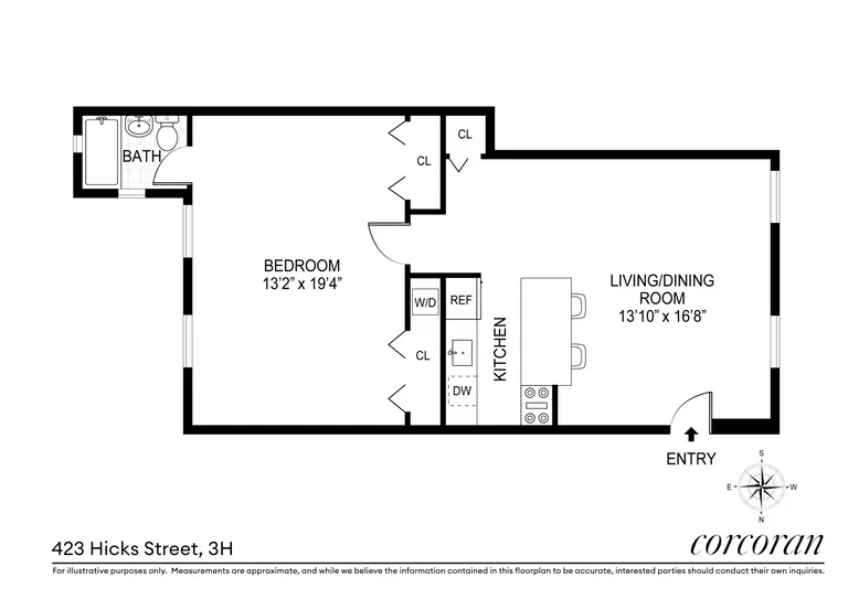 423 Hicks Street, 3H | floorplan | View 6