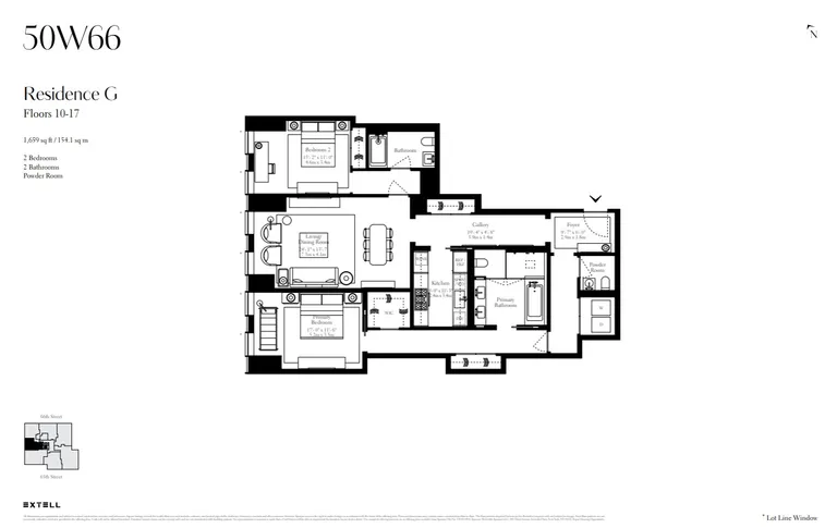 50 West 66th Street, 16G | floorplan | View 3