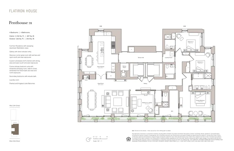 39 West 23rd Street, PH21 | floorplan | View 16