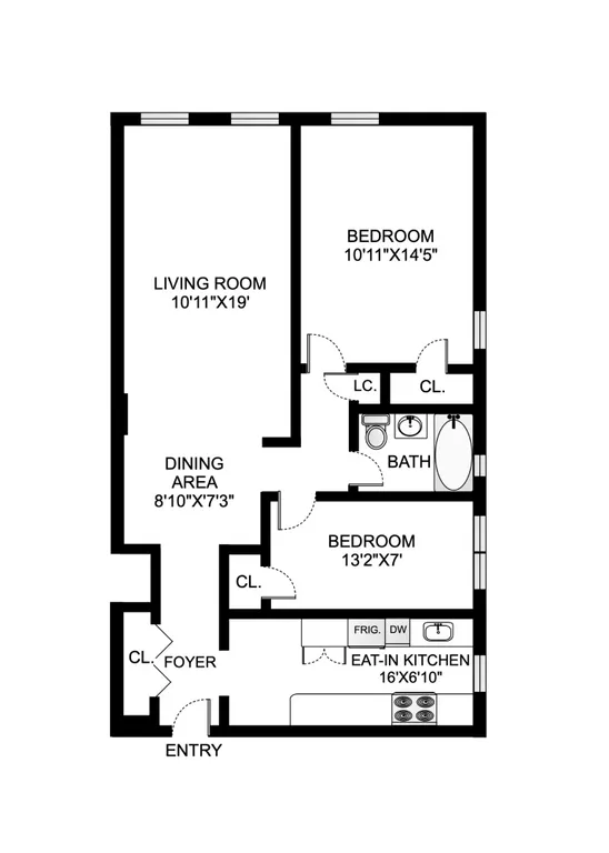 2280 Burnett Street, 5F | floorplan | View 6