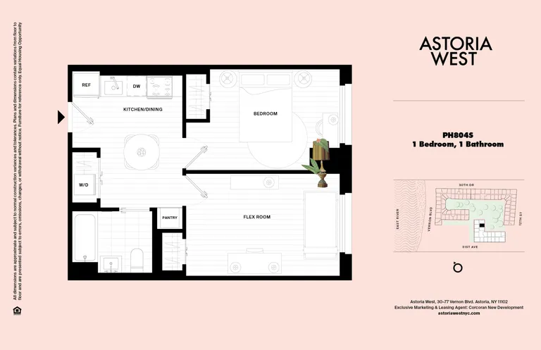 30-77 Vernon Boulevard, PH804S | floorplan | View 30