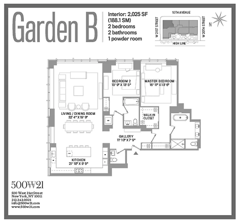 500 West 21st Street, GARDENB | floorplan | View 11